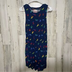 Rainbow Unicorn Sleeveless Open Back Romper size M Pride Colorful